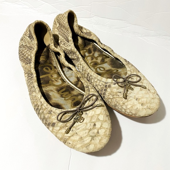 Sam Edelman Shoes - Sam Edelman Felicia Beach Pacific Snake Flat 9.5